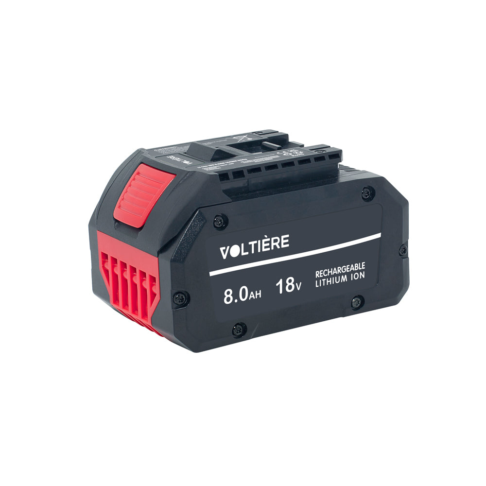 Voltière 8 ah Accu Geschikt voor 18v Bosch Professional Apparatuur - 8000 mAh - Voor ProCore GBA Series