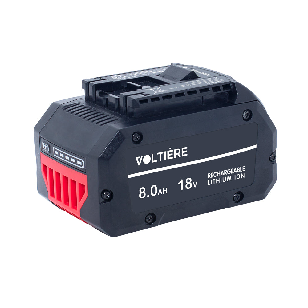 Voltière 8 ah Accu Geschikt voor 18v Bosch Professional Apparatuur - 8000 mAh - Voor ProCore GBA Series
