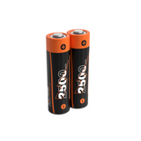 Voltière 2-Pack 18650 Oplaadbare Batterij - CR18650 3,7V Li-ion 2500mAh - Button Top