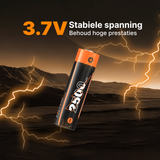 Voltière 2-Pack 18650 Oplaadbare Batterij - CR18650 3,7V Li-ion 2500mAh - Button Top