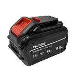Voltière 18V 54V 9Ah Li-ion accu geschikt voor DeWalt FlexVolt DCB547