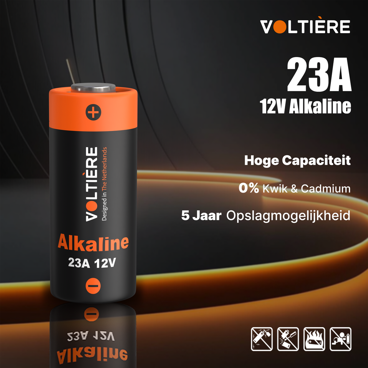 Voltière A23 MN21 alkaline batterijen 12V – 10 stuks