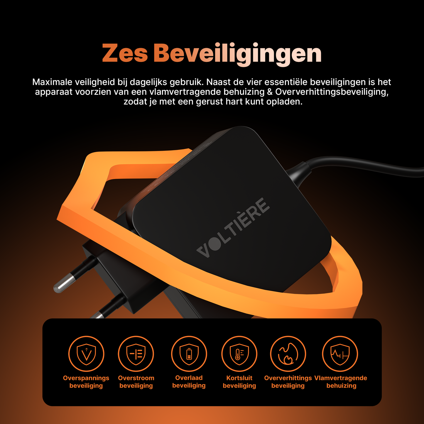 Voltière Universele Laptop oplader USB-C 65W - Geschikt voor Lenovo Dell HP Asus Acer Apple Samsung