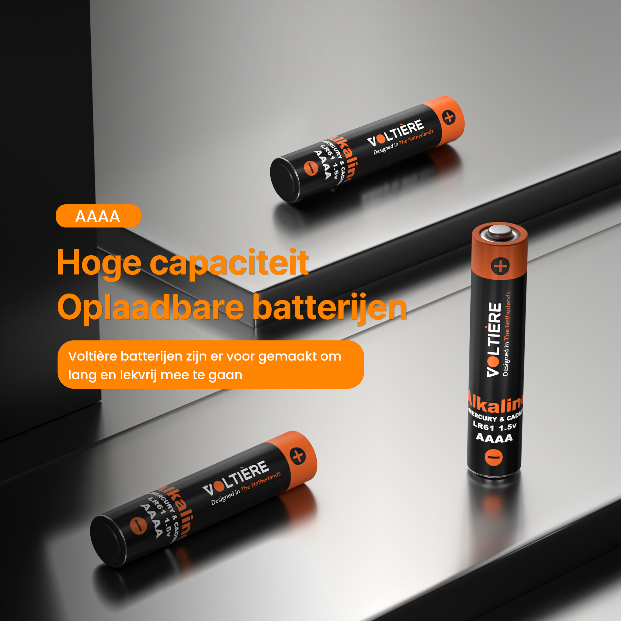Voltière 10-Pack Alkaline AAAA Batterijen 1.5V - LR61 AAAA