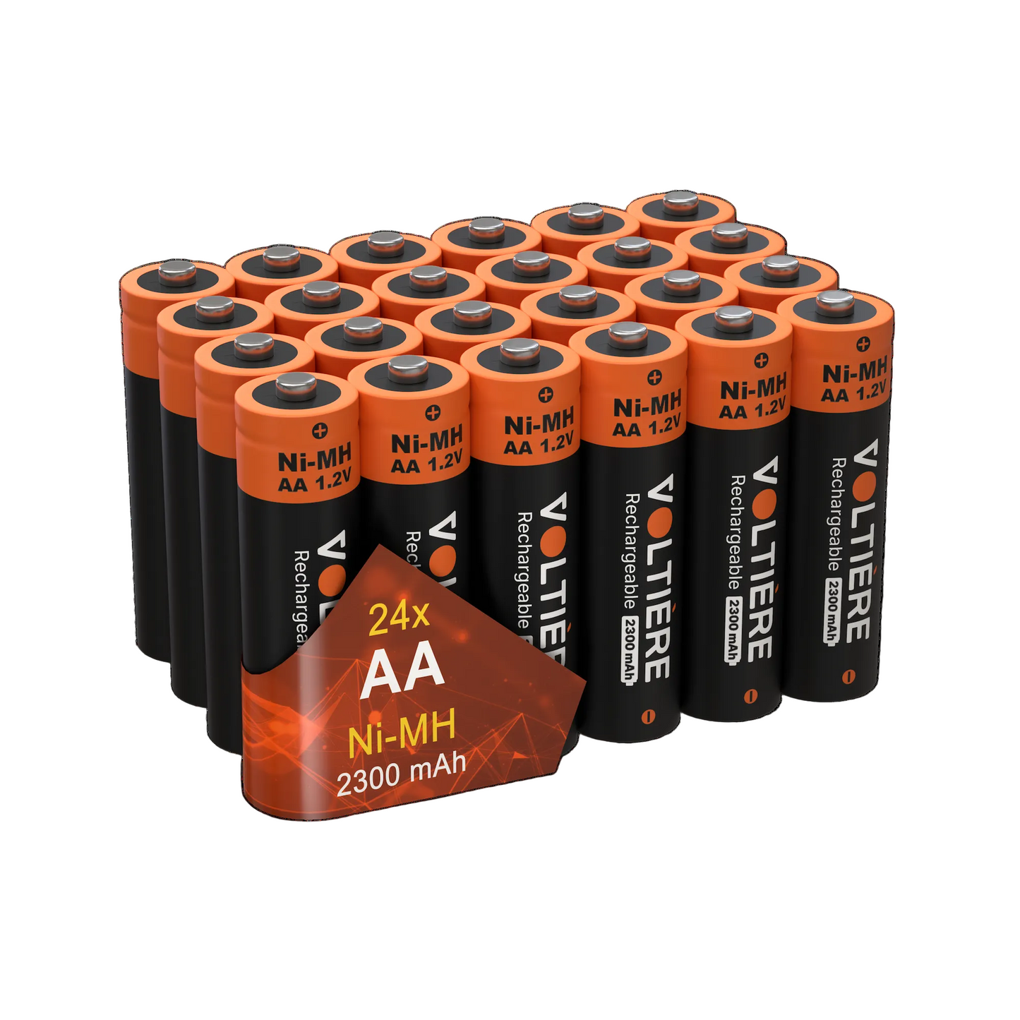Voltière Oplaadbare Batterijen AA - 2300 mAh - Ni-MH AA Batterij - 24 Stuks