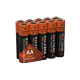 Voltière 10-Pack Lithium Batterijen AA 1.5V - FR06 Wegwerpbatterij 3000 mAh