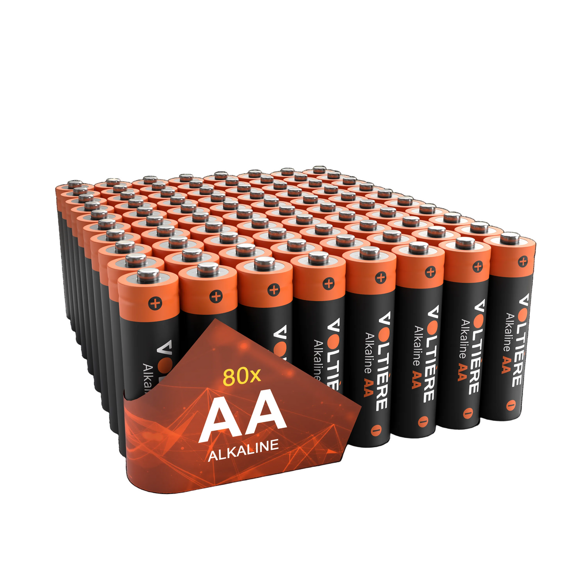 Voltière AA alkaline batterijen 1,5V LR06 – 80 stuks