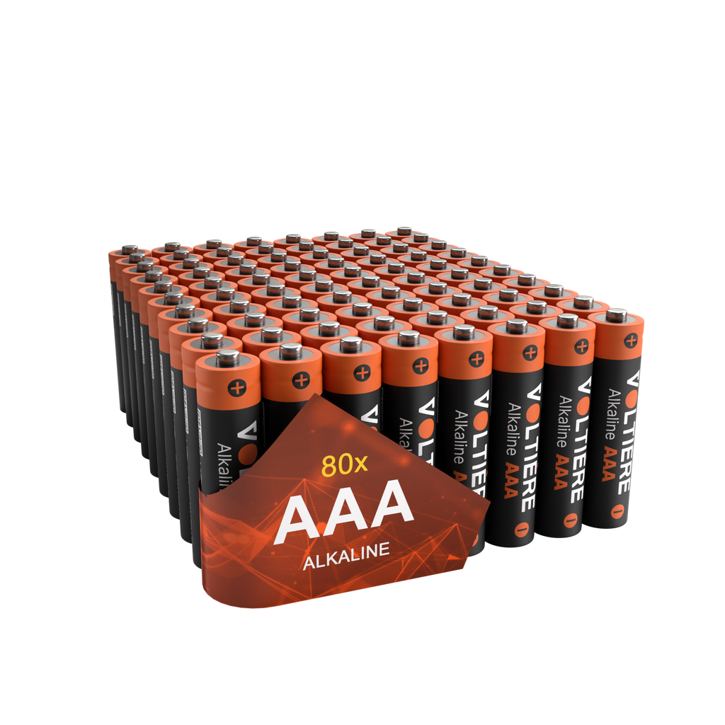 Voltière Alkaline AAA Batterijen - 80 Stuks - LR03 1.5V Batterijen AAA