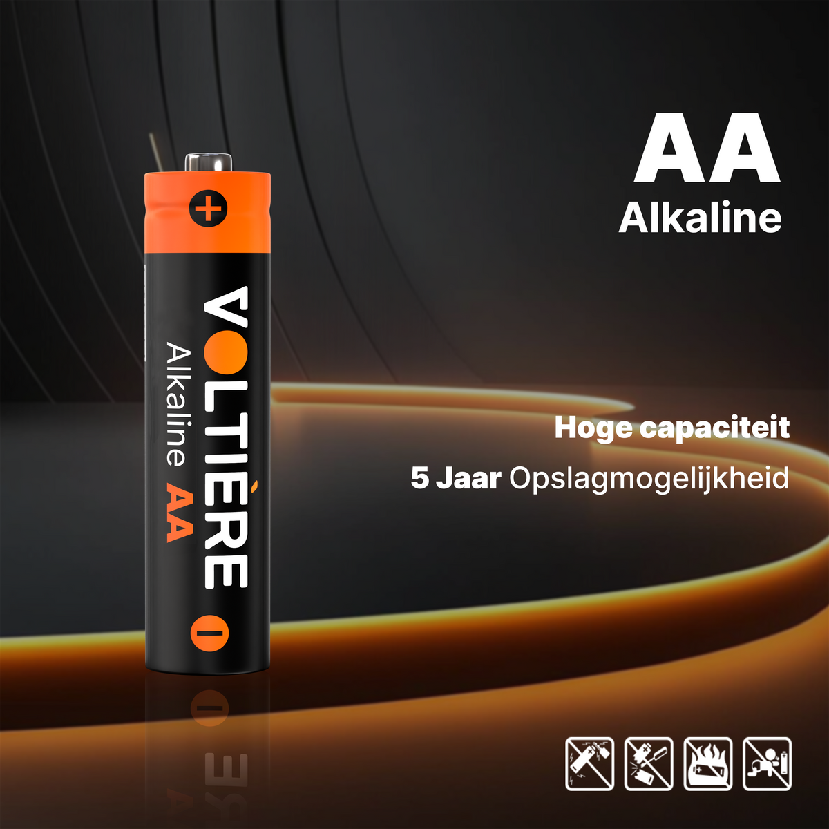 Voltière AA alkaline batterijen 1,5V LR06 – 80 stuks