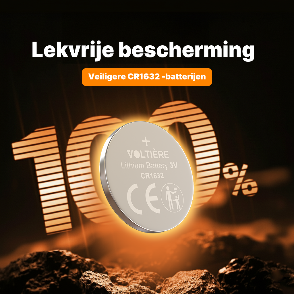 Voltière 20-Pack CR1632 Knoopcel Batterij - Lithium 3v CR1632