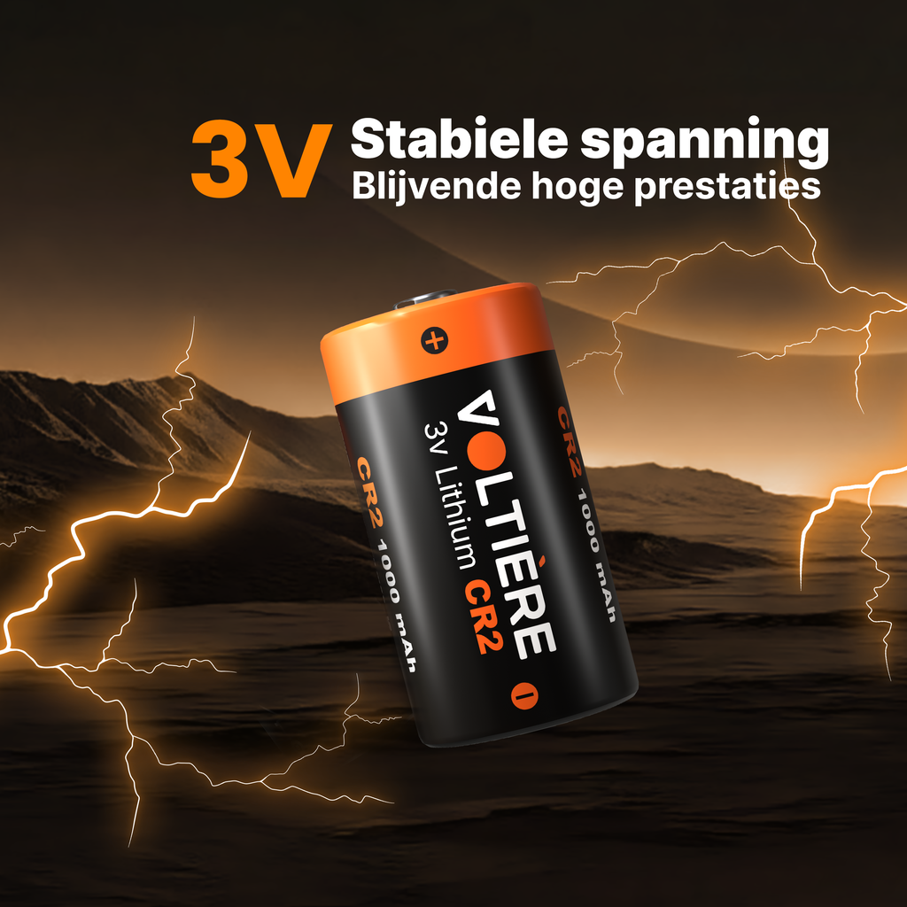 Voltière Lithium CR2 batterij - CR2 3V Batterij - 10 stuks