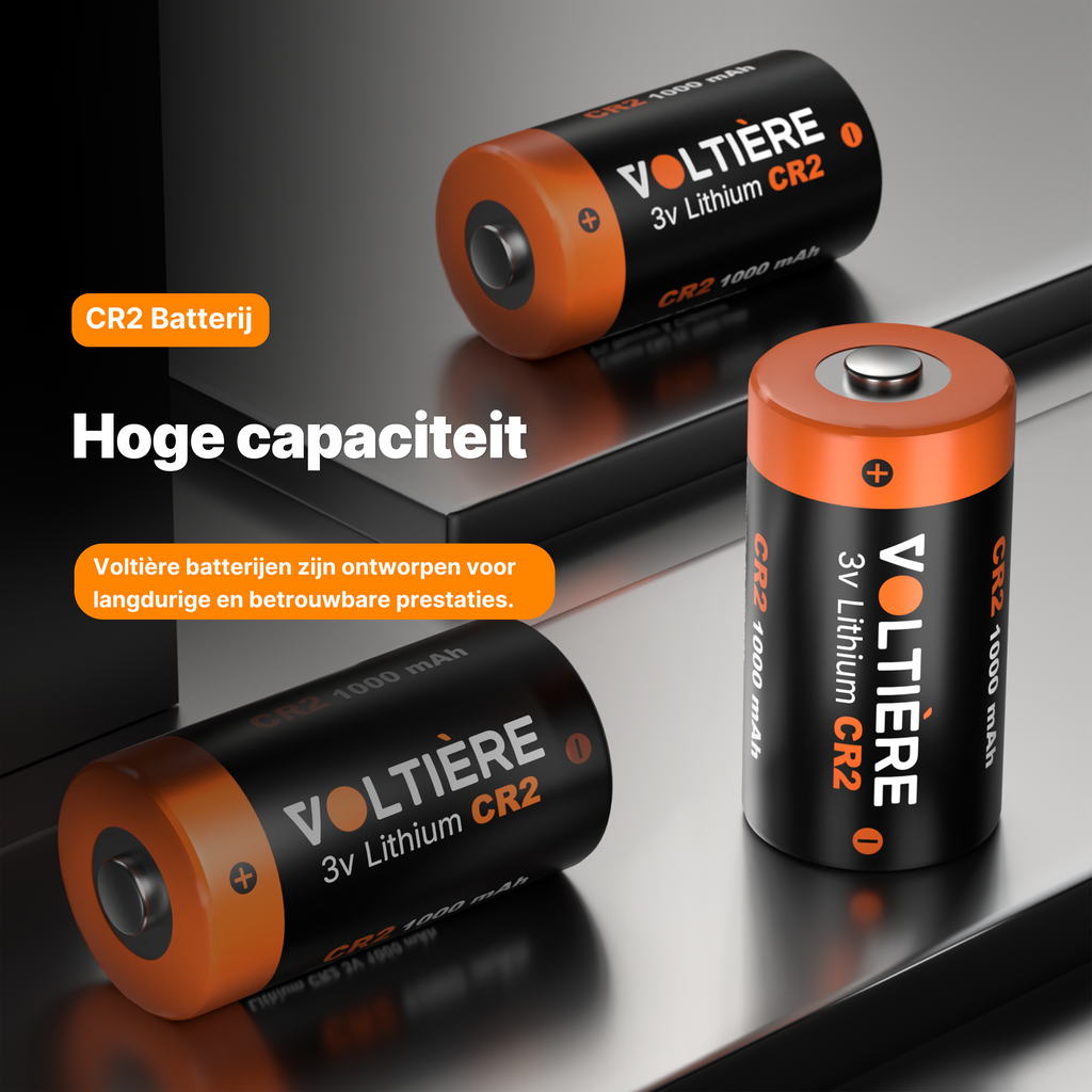 Voltière Lithium CR2 batterij - CR2 3V Batterij - 10 stuks