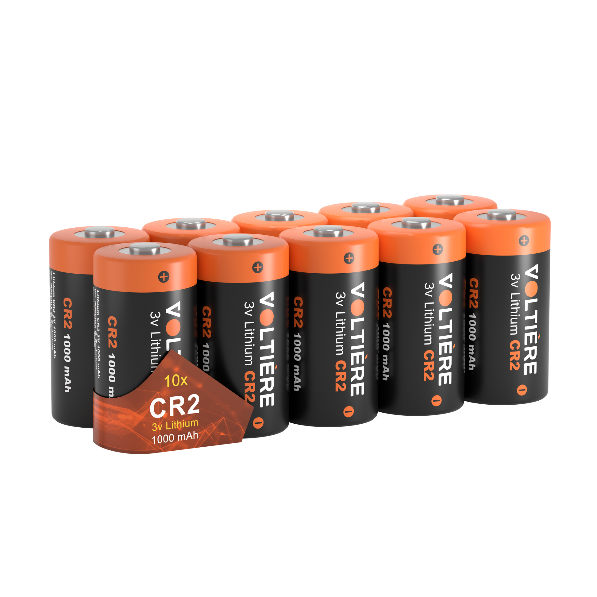 Voltière Lithium CR2 batterij - CR2 3V Batterij - 10 stuks