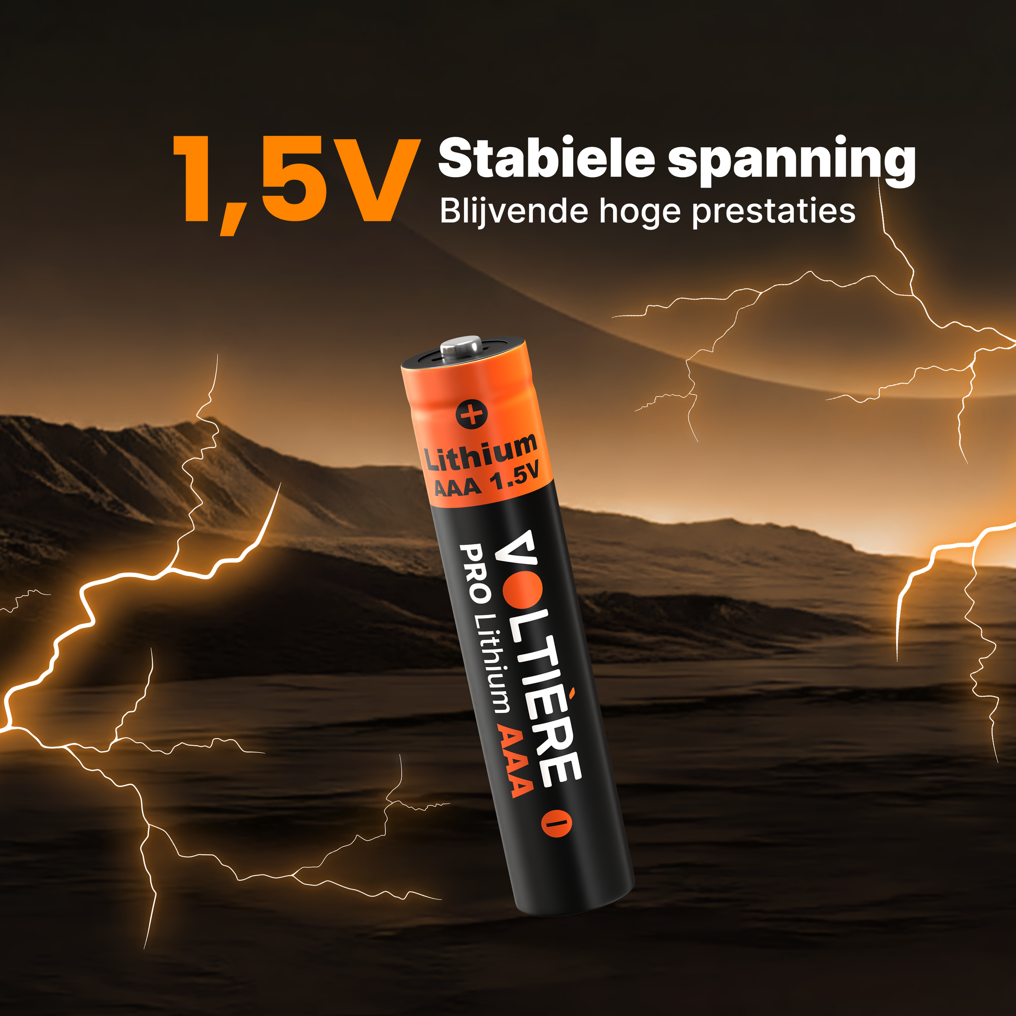 Voltière 10-Pack Lithium Batterijen AAA 1.5V - FR03 Wegwerpbatterij 1200 mAh