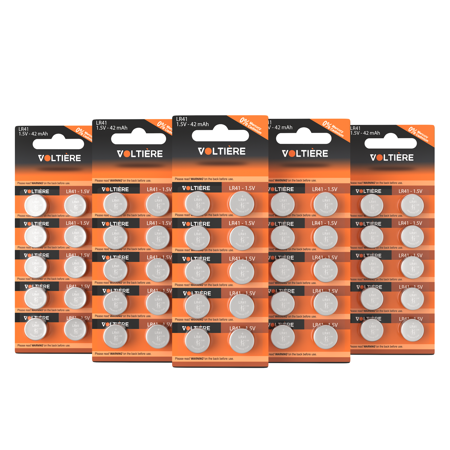 Voltière 50-Pack LR41 Batterij - AG13 Knoopcel Batterijen - LR41 Knoopcelbatterij - 50 Stuks