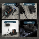 Voltière LP-E17 Accu Set voor Digitale Camera's - LP-E17 Accu's + Oplader geschikt voor Canon Camera's