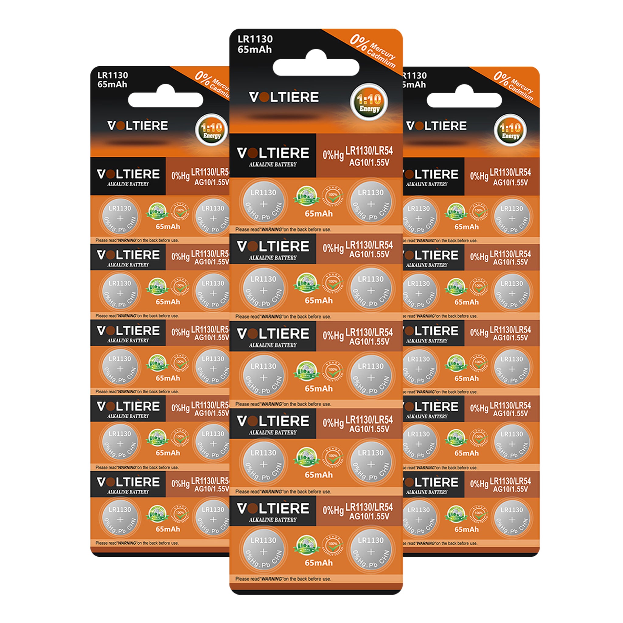 Voltière 30-Pack LR1130 Batterij - AG10 Knoopcel Batterijen - 30 Stuks