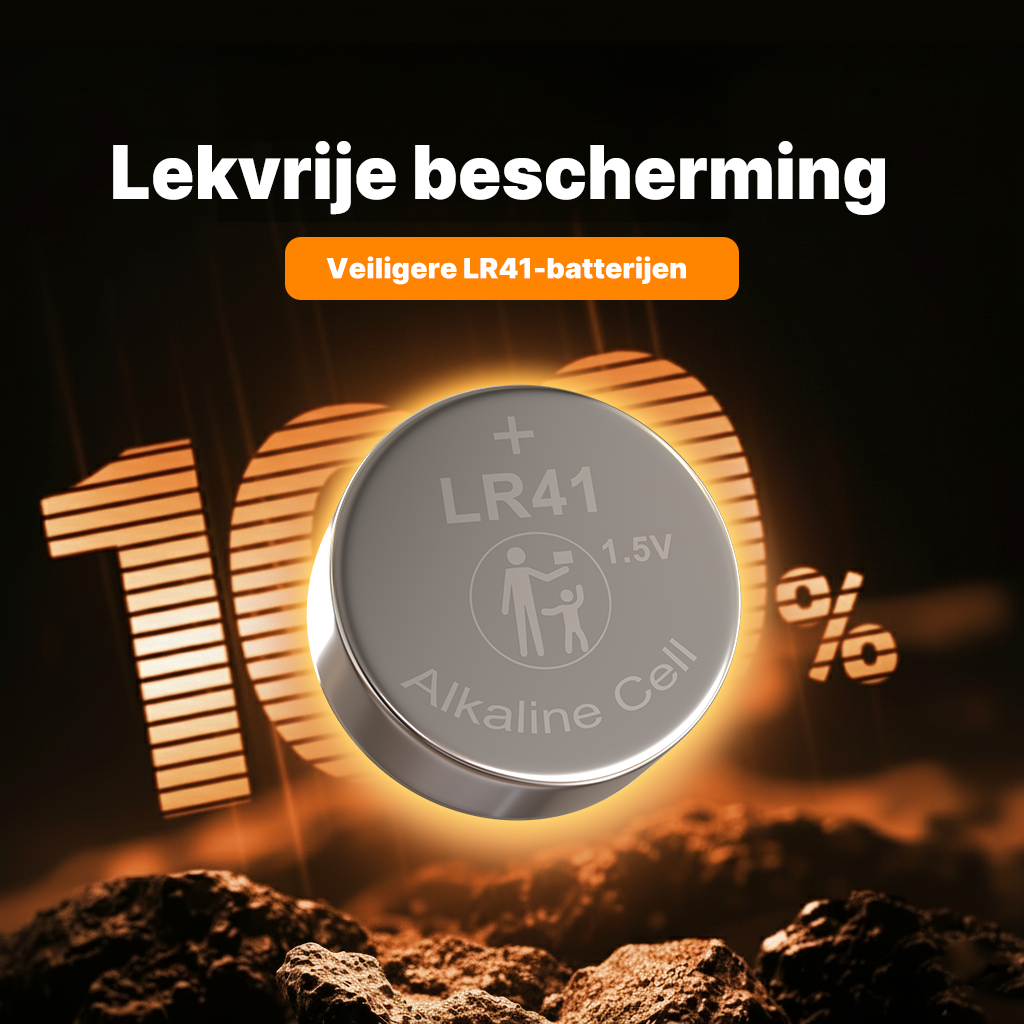 Voltière 50-Pack LR41 Batterij - AG13 Knoopcel Batterijen - LR41 Knoopcelbatterij - 50 Stuks
