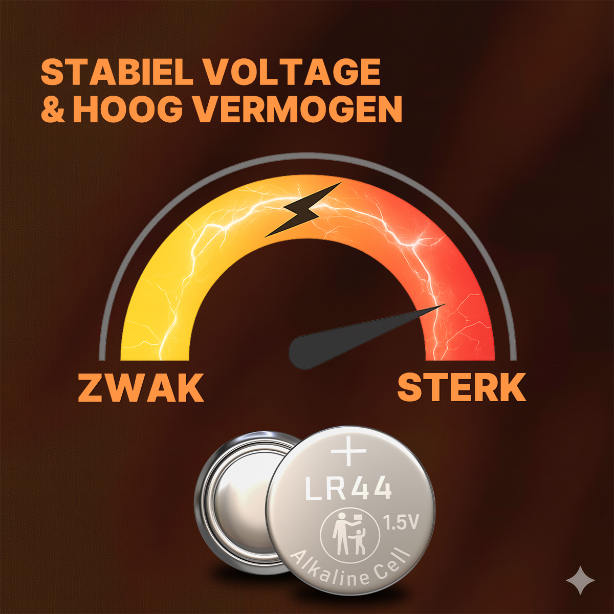 Voltière 50-Pack LR44 Batterij - AG13 Knoopcel Batterijen - LR44 Knoopcelbatterij - 50 Stuks
