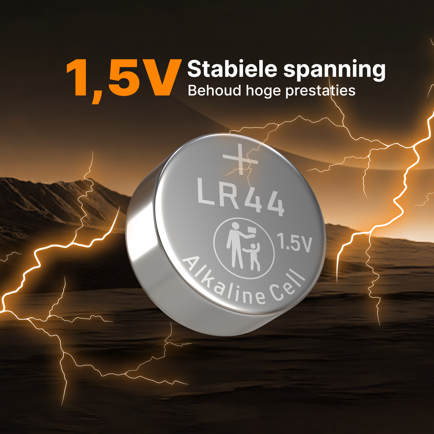 Voltière 50-Pack LR44 Batterij - AG13 Knoopcel Batterijen - LR44 Knoopcelbatterij - 50 Stuks