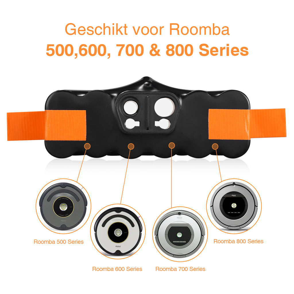 Voltière 14.4V 4500 mAh Pro Batterij Geschikt voor iRobot Roomba 500, 600, 700 & 800 Series Robot Stofzuigers