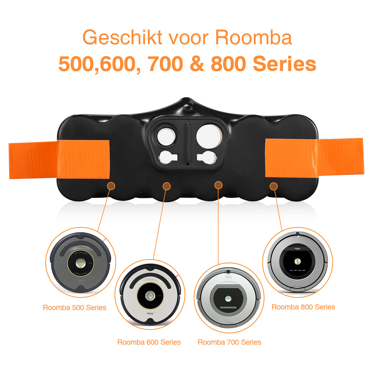 Voltière 14.4V 4500 mAh Pro Batterij Geschikt voor iRobot Roomba 500, 600, 700 & 800 Series Robot Stofzuigers