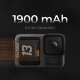 Voltière Batterij geschikt voor GoPro 13 - 1900 mAh - Action Camera Accu geschikt voor GoPro Hero 13