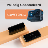 Voltière Batterij oplader voor 3 batterijen - Geschikt voor GoPro Hero 13 - Met LED indicatie & Micro SD kaart Opslag- Zwart