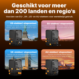 Voltière wereldstekker 100W met USB-C en smart display